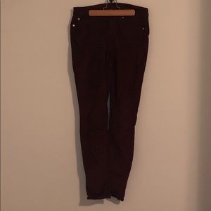 7 for All Mankind maroon corduroy pants size 27
